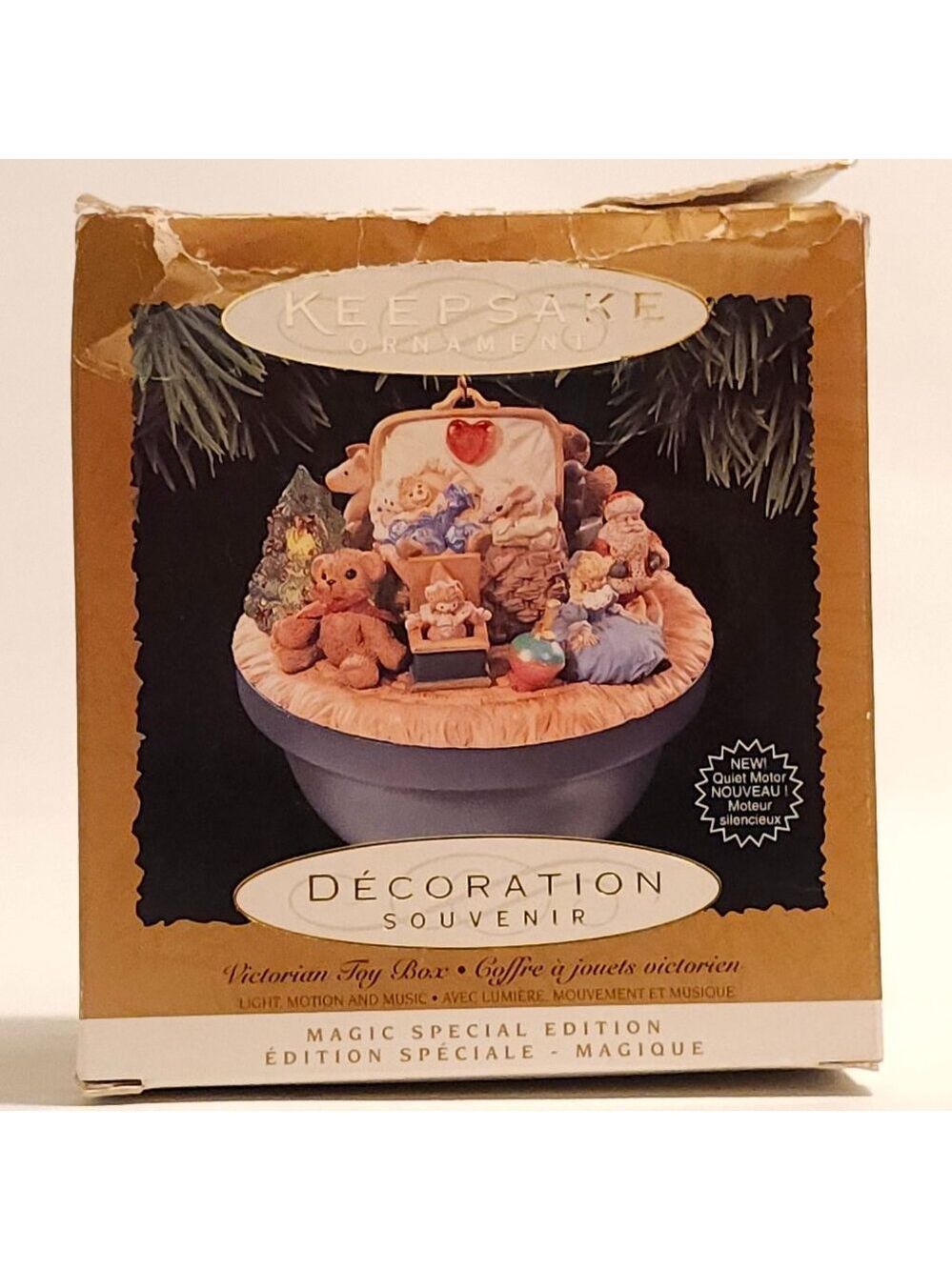 ADORABLE Hallmark Victorian Toy Box Keepsake Ornament Magic Special Edition 1998